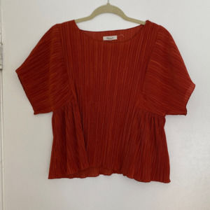Madewell orange shirt